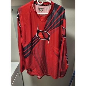 Motor cross Riding shirt Red Long‎ Sleeve Shirt Men’s Size L Vented NXT